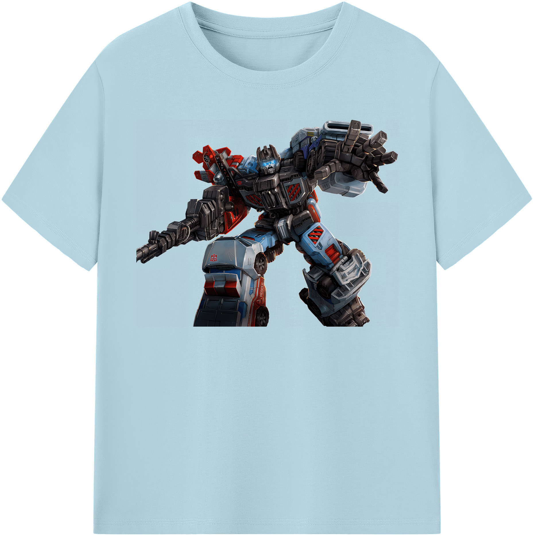 （画像用） Transformers トランスフォーマー 綿100％半袖Tシャツ（フロントプリント）